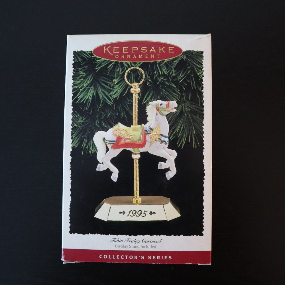 1995 Hallmark Christmas Keepsake Ornament Tobin Fraley Carousel